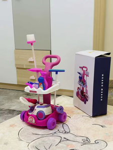 Populaire drôle en plastique semblant <span class=keywords><strong>ménage</strong></span> voiture jouet chariot Kits nettoyage jouet, enfant jouets nettoyage ensemble, nettoyage jouets ensemble pour enfants - Product Image 2