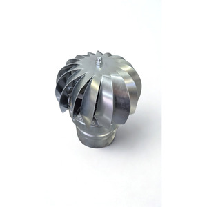 Ventilador de Techo Industrial de Acero Inoxidable, Tipo Campana Rotatoria Impulsada por el Viento, Independiente, para Extracción de Gases de Combustión y Aire - Product Image 2