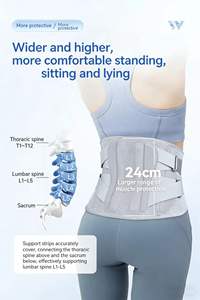Ceinture de soutien lombaire Wellday / Attelle de soutien lombaire - un dispositif de soutien dorsal parfait pour le bureau et la maison, protégeant la colonne lombaire - Product Image 5