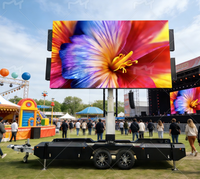 Écran d'affichage LED mobile extérieur haute résolution, remorque numérique mobile à vendre