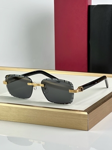 2025 nuevas gafas de sol Retro de lujo sin marco gafas de sol Vintage con lentes de corte de diamante gafas de sol sin marco de gama alta al por mayor - Product Image 3