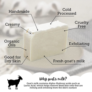 Jabón de leche de cabra orgánico brillante para el cuerpo y la piel, jabón Natural hecho a mano, para Eczema de piel seca - Product Image 3