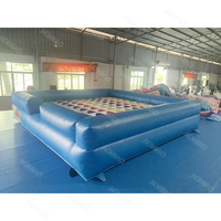 Jeu de Twister gonflable géant commercial en PVC, tapis de jeu gonflable Twister pour les fêtes et les activités de team building