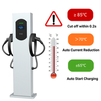 Nouvelle borne de recharge rapide AC universelle 22 kW 44 kW haute tension OCPP pour véhicules électriques, à poser au sol, usage public