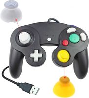 Joystick analogique 3D WEIAI pour Nintendo Gamecube NGC, bouton en forme de champignon, capuchon de joystick
