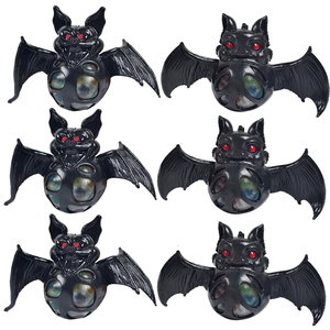 Jouet anti-stress en forme de chauve-souris à presser avec perles colorées, cadeau de la Toussaint, outil de relaxation, jouet souple en TPR - Product Image 5