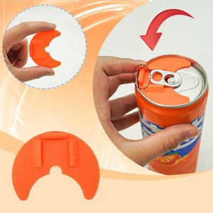 Soda Can Lid Protector Orange Plastic Reusable <b>Drinkware</b> <b>Accessory</b> - Product Image 1