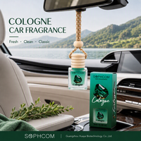 Diffuseur d'huiles essentielles pour voiture, flacon en verre 8ml, bouchon en bois naturel, parfum de luxe pour hommes et femmes.