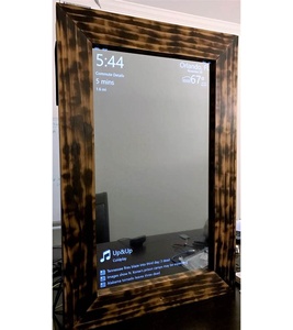 <span class=keywords><strong>Miroir</strong></span> intelligent debout avec caméra, 5 mm, 6 mm, <span class=keywords><strong>miroir</strong></span> de salle de bain intelligent à LED, décoration de salle de bain d'hôtel, maison, villa, rectangle, interrupteur tactile - Product Image 1
