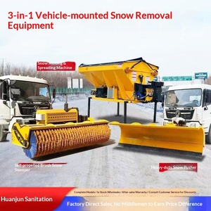 Chariot à neige trois-en-un pour véhicules, pour routes municipales, avec grande lame interchangeable - Product Image 1