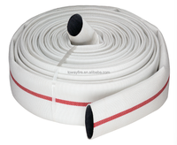 Polyester tuyau d'incendie à veste unique 0.8Mpa pression de travail tuyau de décharge d'eau plat tuyau d'incendie TOWAY FIRE