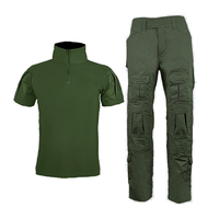 Chemise tactique à manches courtes pour homme, uniforme de sport de plein air, ensemble camouflage Frogman, pantalon tactique pour homme