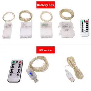 क्रॉस-बॉर्डर क्रिसमस बैटरी बॉक्स कॉपर वायर की अगुवाई वाली स्ट्रिंग रोशनी छोटी रंगीन केक सजावट यूरोप - Product Image 3