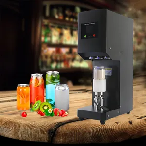 Máquina de cerveja semi-autometica, lata de refrigerante, máquina de embalagem de alumínio portátil para vedação de lata