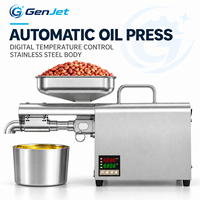 Machine d'extraction d'huile d'arachide avec goulotte d'alimentation large et puissance maximale de 1250 W pour utilisation compacte sur comptoir, alimentation 220 V AC