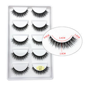 FX-S234 Faux Cils Bande Complète Cils Faux Vison Naturel Cils Personnalisables Série X 5 Paires Cils en Gros - Product Image 5