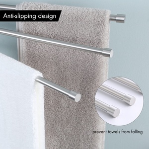 Support mural à serviettes en acier inoxydable 304, <span class=keywords><strong>porte</strong></span>-serviettes chauffante, pour <span class=keywords><strong>salle</strong></span> <span class=keywords><strong>de</strong></span> <span class=keywords><strong>bain</strong></span>, disponible en noir et en or blanc, <span class=keywords><strong>porte</strong></span>-serviettes, suspension - Product Image 3