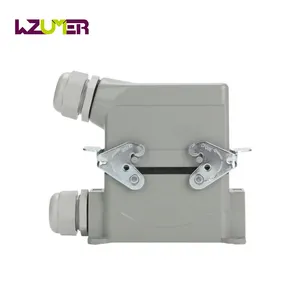 WZUMER Side Entry High Construction HE Series 20 Pin IP65 Heavy Duty Connector HDC Double Buckle