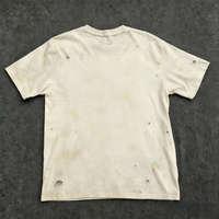 T-shirt en coton personnalisé avec logo du fabricant, impression sérigraphique, effet délavé, streetwear, hip hop, manches courtes, mode homme