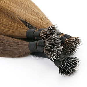 Bulto de calidad original Invisible Raw Indian Temple Cabello humano destaca Nano Tip Hair - Product Image 3