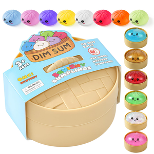 Juguete Antiestrés Promocional con Forma de Bollo al Vapor con Cara Sonriente, 8.5cm, Squishy, para Aliviar el Estrés - Product Image 1