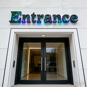 Personnalisation d'usine, lettres de ciel étoilé entièrement perforées à haute luminosité, ciel étoilé nocturne extérieur, signalisation lumineuse 3D - Product Image 6