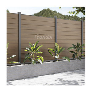 Recinzione da Giardino Esterna Bianca Francese con Pali in Metallo e <span class=keywords><strong>Cancello</strong></span> d'Ingresso in Alluminio WPC - Product Image 1