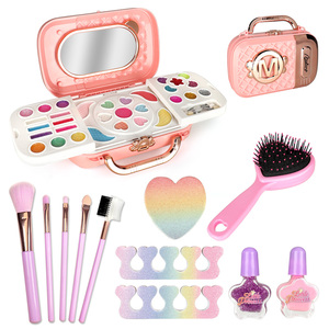 ZYRA TOYS ZR-27 personnalisé vente chaude Palette de fard à paupières brillant à lèvres lavable vernis à ongles pour enfants bébé maquillage - Product Image 1
