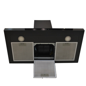 Hotte aspirante électrique ultra-mince ventilée en acier inoxydable Classe B avec déflecteur, interrupteur tactile trois vitesses, murale, 21m³/min, économe en énergie - Product Image 5