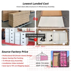 Armoire de classement verticale moderne en acier à 4 tiroirs - Rangement de bureau durable <span class=keywords><strong>pour</strong></span> l'école, la salle de sport et l'extérieur - Product Image 5