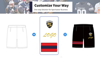 Celana Pendek Olahraga Pria Custom Logo Layer Fast Dry Dengan Kantong, Pakaian Olahraga Pria, Celana Pendek Lari Gym OEM untuk Workout, Celana Pendek Atletik Pria