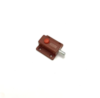 Loquet à ressort recouvert, boulon en plastique avec rondelle, noyau de serrure métallique pour porte et fenêtre d'armoire, quincaillerie de meubles en gros