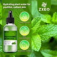 Semprotan air bunga bunga kulit hidropon murni alami organik hidresol Mint air Perawatan Kulit atau rambut tubuh