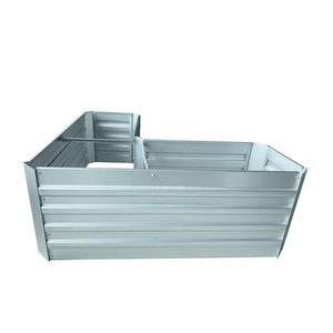 Letti da <span class=keywords><strong>giardino</strong></span> rialzati in metallo zincato a forma di L ecologici più recenti facilmente assemblati per bordo fioriera vegetale - Product Image 3