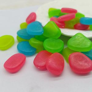 Piedras luminosas de plástico de resina de colores para el cultivo de suculentas en macetas adoquines y guijarros - Product Image 5