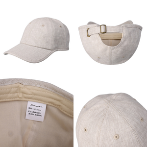 Gorra de Béisbol de Lino Premium de 6 Paneles con Logotipo Bordado Personalizado, Gorra para Correr con Visera Curva Transpirable a Cuadros - Product Image 2