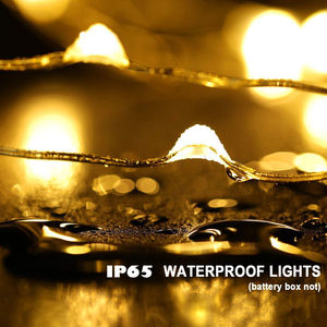 2M IP44 Waterproof <strong>Indoor</strong> Holiday Christmas Home Decor <strong>Lighting</strong> Rechargeable <strong>Battery</strong> Powered Copper Wire Fairy String Lights - Product Image 3