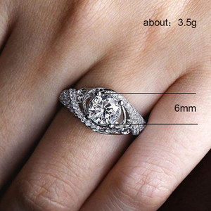 Anello Romantico in Lega di Metallo Prezioso con Motivo Floreale in Rilievo per Donne, Gioiello da Dito alla Moda, Regalo - Product Image 3