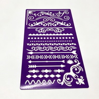 Pochoirs métalliques modernes personnalisés – Gabarits de sérigraphie gravés réutilisables pour Bullet Journal et projets d'artisanat DIY