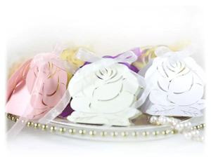 Boîtes en carton pour petits bonbons sur le thème du baptême, rubans pour baptême, première communion, cadeaux de fête - Recyclables, pliables - Product Image 3