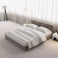 Modernes Luxus-Samt-Doppelbett-Set Neues Design Massivholz-Polster für Wohnungen und Hotels