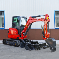 Pengiriman Gratis Mesin Excavator Mini Rumahan Baru Crawler Digger 1 Ton 2 Ton EURO 5 Epa Engine Excavator Crawler 3.5 Ton