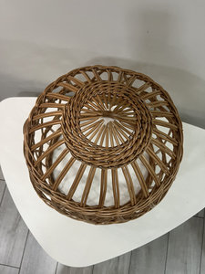 Handmade <b>Wicker</b> Lampshade Boho Rattan Pendant Lamp Bamboo Chandelier Woven Hanging Lamp Eco Friendly Lighting - Product Image 4