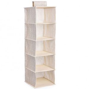 Organisateur de placard suspendu à 5 étagères, organiseurs à 5 tiroirs, organisateur de couches pour placard avec compartiments pour salon - Product Image 4
