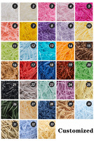 Papier froissé coloré en gros, papier déchiqueté, rembourrage en papier crépon pour cadeaux et cosmétiques