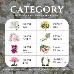 Sunwedding جديد 5d زهرة حرير جدار خلفية الزفاف لوحة الحائط الزخرفية - Product Image 5