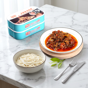 Salsa de Atún Enlatado Salvaje Premium 80g, Porción Individual, Sabor Picante a Pimiento <span class=keywords><strong>en</strong></span> Adobo, Complemento Instantáneo para Arroz - Product Image 2