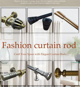 <span class=keywords><strong>Support</strong></span> de tringle à rideau noir en métal de haute qualité, extensible, <span class=keywords><strong>double</strong></span> fixation, diamètre 25 mm, design contemporain <span class=keywords><strong>pour</strong></span> la maison - Product Image 6