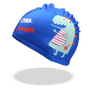 หมวกว่ายน้ำสำหรับเด็กหมวกว่ายน้ำยืดหยุ่นสูงกันน้ำหมวกว่ายน้ำสไตล์การ์ตูนน่ารักสำหรับเด็กผู้ชายและเด็กผู้หญิง - Product Image 1