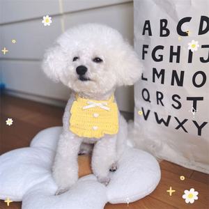 Nouvelles ventes d'usine personnaliséesPet automne/hiver tricoté écharpe Pet Crochet collier <span class=keywords><strong>princesse</strong></span> bavoir collier pour animaux de compagnie - Product Image 2